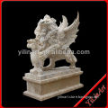 Travertine Lion Figure With Wings(YL-D027)
